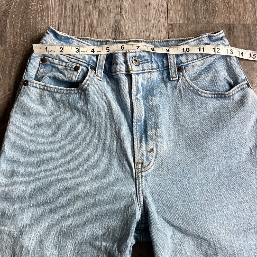 Abercrombie & Fitch The 90s Straight Ultra High Rise Curve Love Size 27/4s - Picture 12 of 15